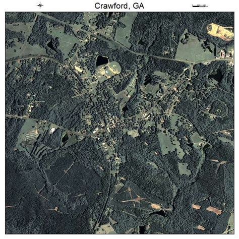 Aerial Photography Map Of Crawford Ga Georgia