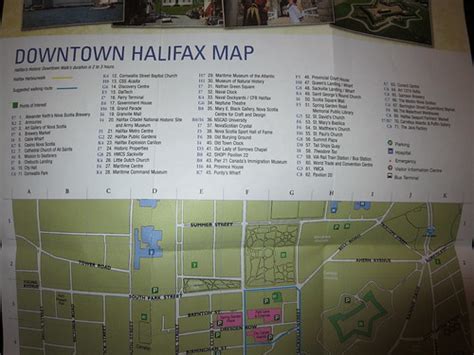 Downtown Halifax Map Halifax Nova Scotia Canada The