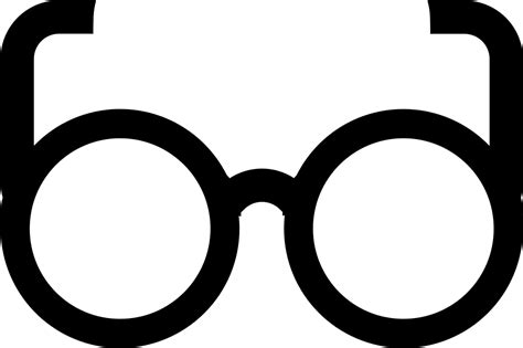 round glasses svg png icon free download 12358 onlinewebfonts