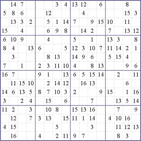 If you like these sudoku puzzle grids, then feel free to share the pdf version with your friends. Sudoku Weekly - Free Online Printable Sudoku Games! 16x16 easy Puzzle | Sudoku, Puzzle, Online