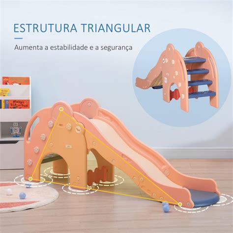 AIYAPLAY Escorrega para Crianças Meses Escorrega Infantil com Escadas e Rampa Brinquedo