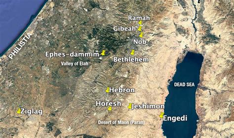 Maps Of Israel In Saul 1 Samuel