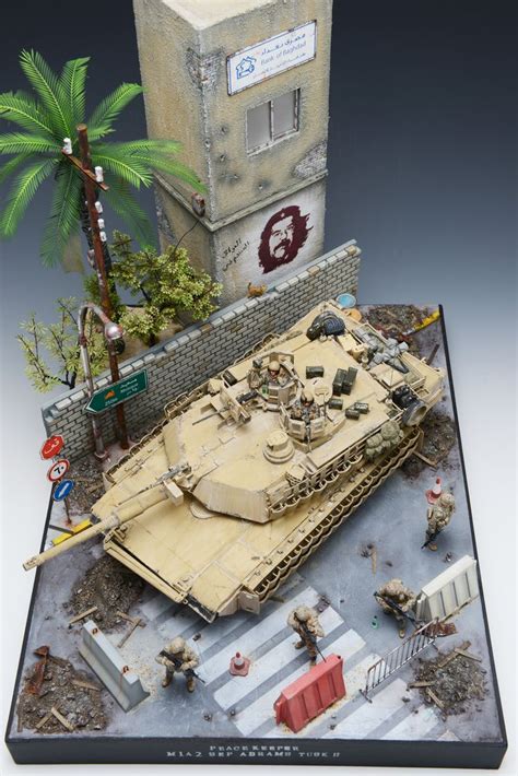 M A Abrams Tusk Ii Scale Model Diorama Military Diorama