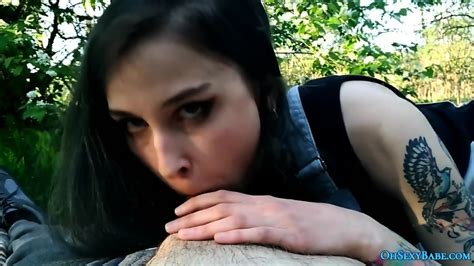 Lazy Outside Blowjob Cum In Mouth Cum Play Plants On Dick Eporner