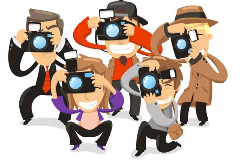 Group Of Photographers Illustrations Royalty Free Vector Graphics