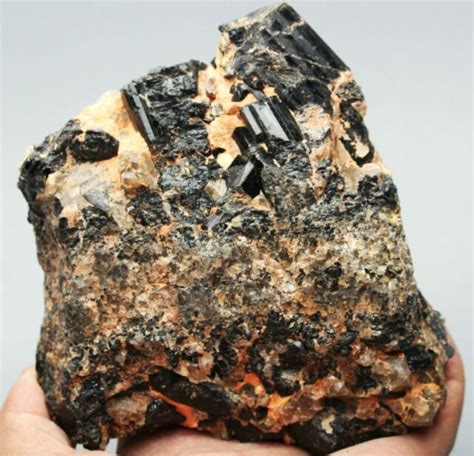 Natural Black Tourmaline And Crystal Rough Rock Mineral Specimen Healing Ebay