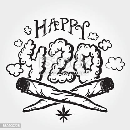 4/20 is the high holiday for stoners all over the world! Happy 420 Marijuana Greeting Design Template With Hand ...