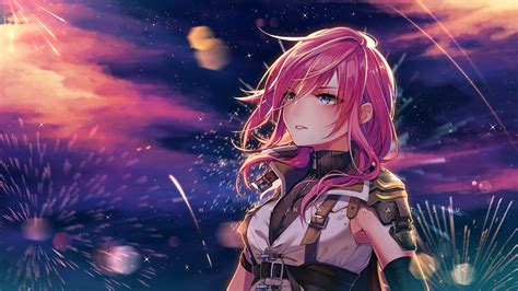 Find the best 2048x1152 gaming wallpaper on getwallpapers. 2048x1152 Anime Girl Pink Hairs Looking Away 4k 2048x1152 ...