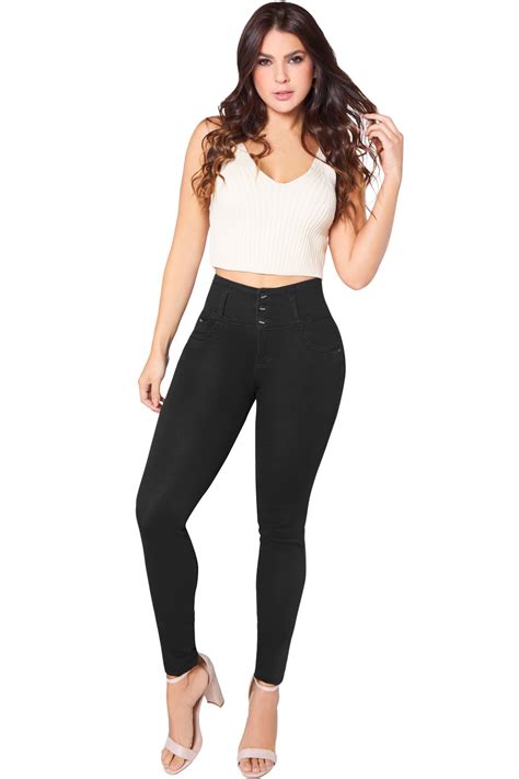 jackie london jeans 2210 high rise skinny push up jeans for a flatte