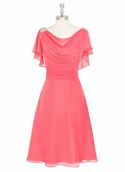 Dresses Mother Bride Coral Casual Length Knee