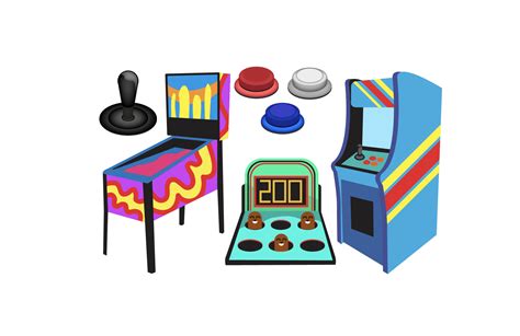 Arcade Building Clipart Icons