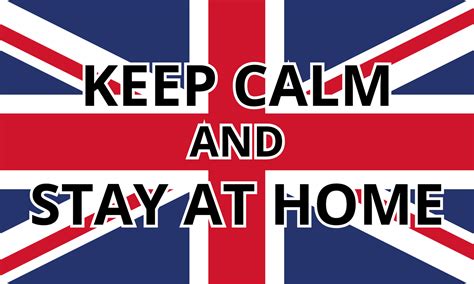 Keep Calm And Stay At Home Flags And Flagpoles