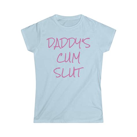Daddy S Cum Slut Women S Softstyle Tee Penis Plushies™