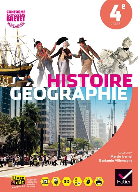 Histoire Géographie 4e éd 2016 Manuel De Lélève Editions Hatier