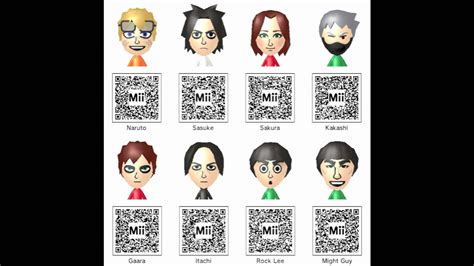Compilation showcase of all 302 pokémon and qr codes (including shinies and special forms) and all pokédex entries of the. Nintendo 3DS - Mii QR Codes Pack 6 - Gaming! - YouTube