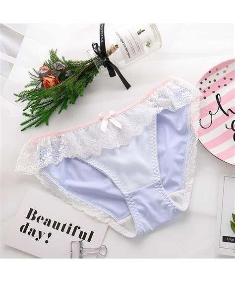 Womens Lace Floral Panties Soft Breathable Bow Underwear Low Rise