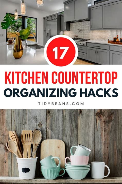 17 Easy Ways Of Organizing Kitchen Countertops In 2020 Kitchen