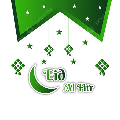 Eid Al Fitr Vector Hd Png Images Eid Al Fitr With Moon And Ketput