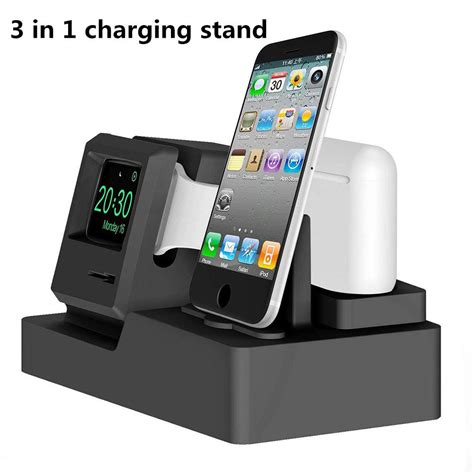 3 In 1 Charging Station Dock For Iwatch Airpods Charger Stand Charging