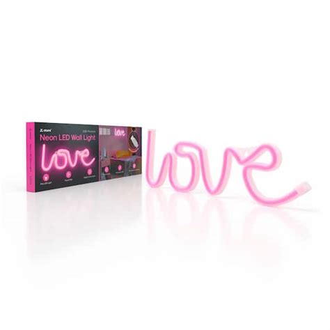Atomi 5375 In Pink Love Neon Led Light Usb Powered Lighted Indoor