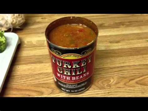 Trader Joe S Turkey Chili With Beans Product Review YouTube