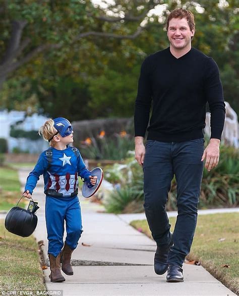 Both pratt and evans were seen earlier this year in the marvel megahit avengers: Chris Pratt spends Halloween with son Jack | Daily Mail Online