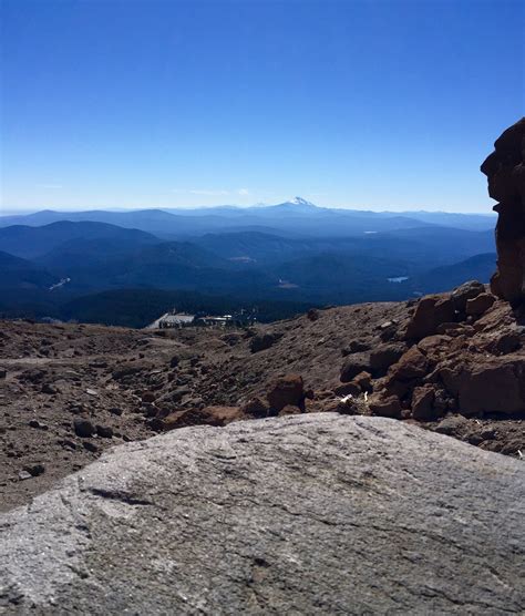 Mt Jefferson In The Distance From The Top Of Mt Hood Natural