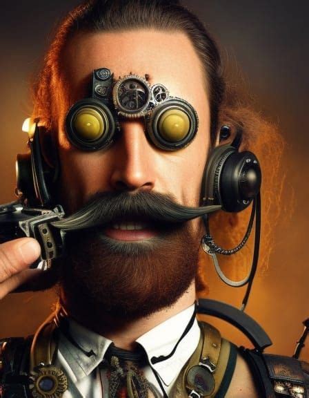 Steampunk Moustache Men V5 Ai Generated Artwork Nightcafe Creator