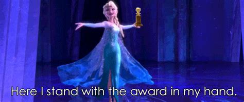 Disney won 26 oscars over the course of his career and was nominated a grand total of 59 times. Elsa gif from Frozen... Yes this movie has won many awards ...