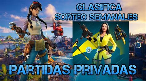 Directo Fortnite Partidas Privadas Torneo Pack Chaqueta Amarilla