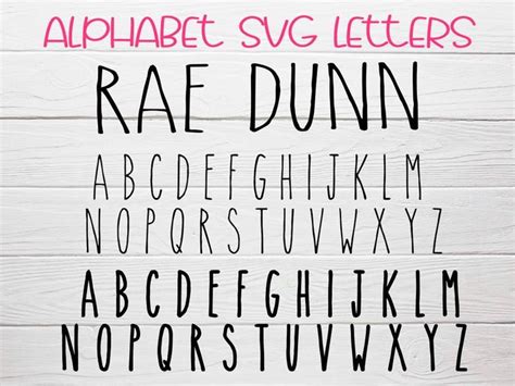 FARMHOUSE FONT SVG Font Svg Rae Dunn Inspired Font Rae Dunn Etsy