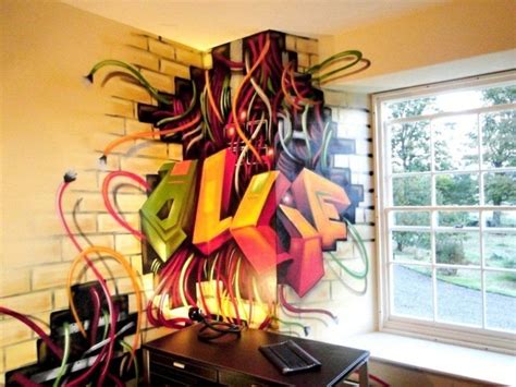 40 coole dekoideen mit graffiti im zimmer