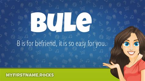 Bule First Name Personality And Popularity