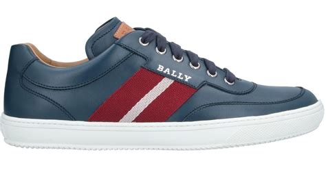 Bally Leather Low Tops And Sneakers In Dark Blue Blue For Men Lyst