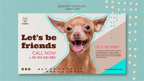 During your adoption appointment, you will be allotted 30 minutes to meet animals and 30 minutes to complete the counseling and paperwork portion of the adoption. Free PSD | Social media post template with pet adoption