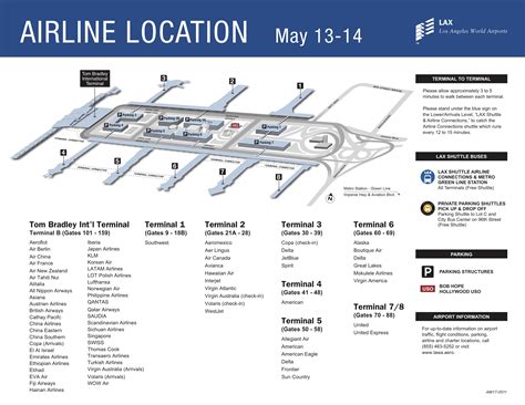 LAX Airport Terminal Map American Airlines