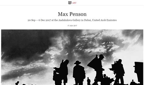 Wall Street International Magazine About Max Penson And His Works