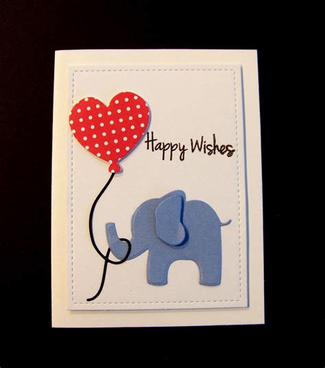 Ann Greenspans Crafts Cas Baby Animals Card Elephant