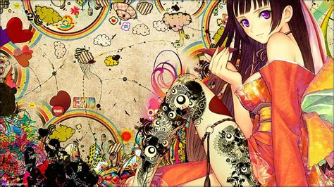 Hd Wallpaper Anime 1920x1080 Girl Colorful Art Dark 4k Ultra Hd Wallpaper Flare