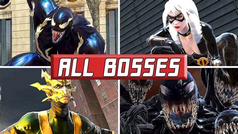 Spider Man Web Of Shadows All Bosses Youtube