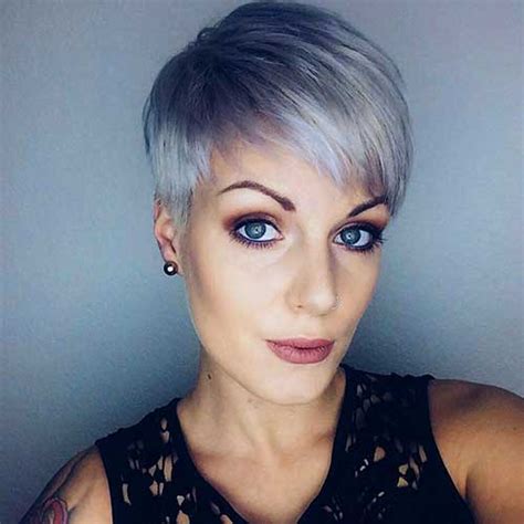 Layered and asymmetrical short hair models will offer quite voluminous looks when used on thin hair. Appealing Short Straight Hairstyle Pics | Short Hairstyles ...