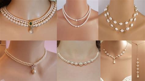 Simple And Light Weight Pearl Necklace Designsroyal Pearl Necklace Set