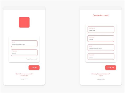 Login And Sign Up Screens Uplabs