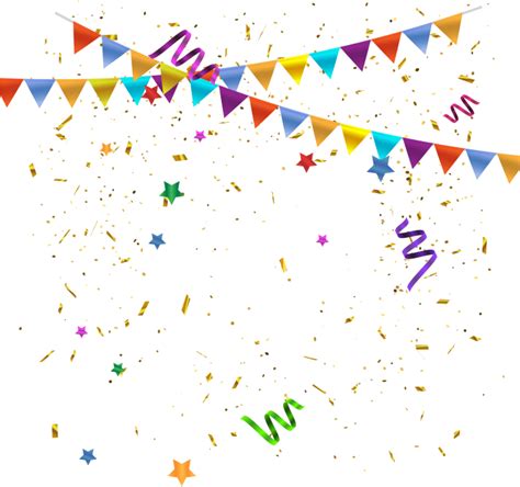 Confetti Falling Png Celebration Background With Confetti Png Image