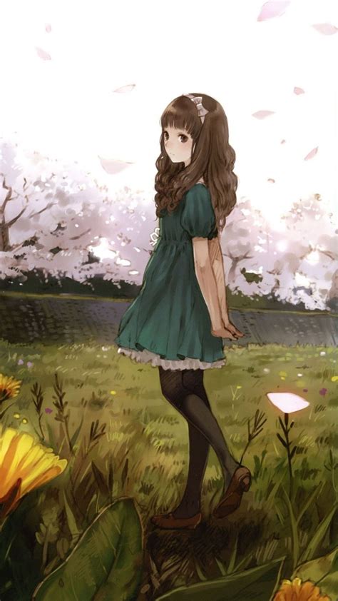 Lonely Girl Mobile Wallpaper 5806 Anime Pinterest Mobile