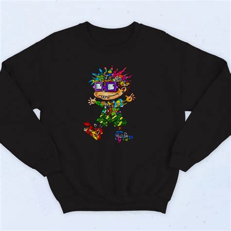 Rugrats Chuckie Finster All Cartoon Characters 90s Sweatshirt Fashion