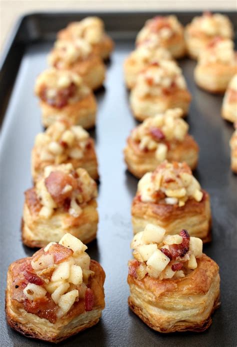 Apple Bacon And Brie Phyllo Cups Easy Holiday Party Appetizer Recipe