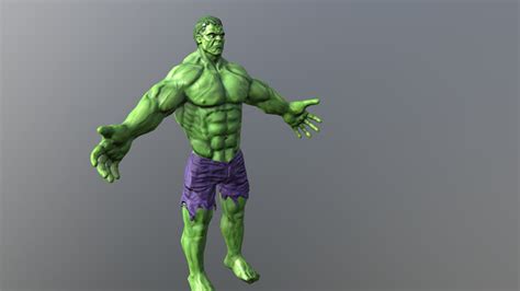 Hulk Download Free 3d Model By Rmarinas [686cd33] Sketchfab