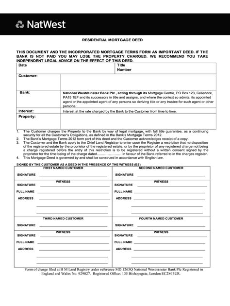 What Does A Mortgage Deed Look Like Form Fill Out And Sign Printable