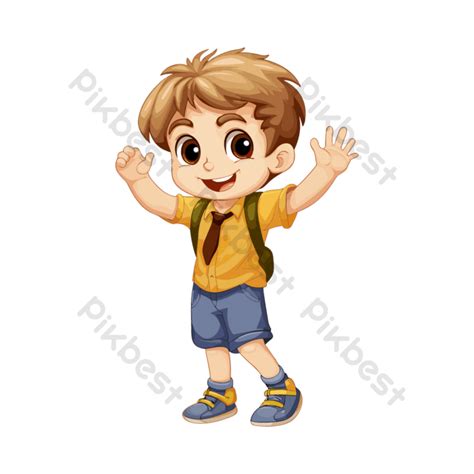 School Boy Cartoon Vector Png Images Psd Free Download Pikbest